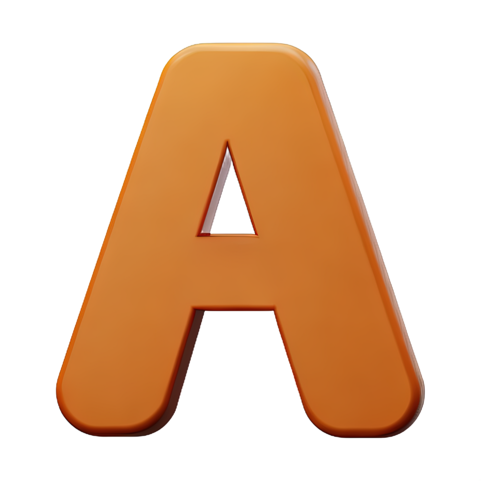 3D Letter A png