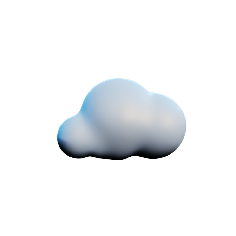 Cloud 3D Element png