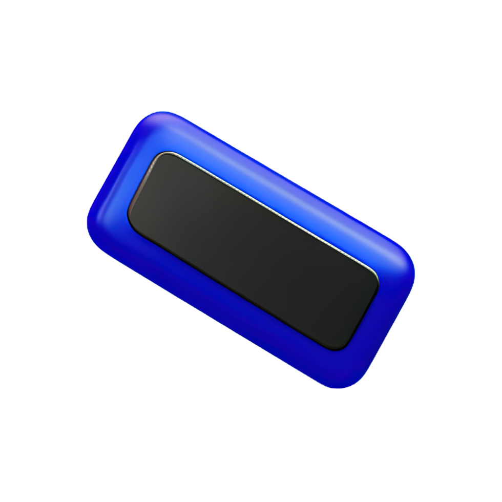 rectangle Button 3d element png