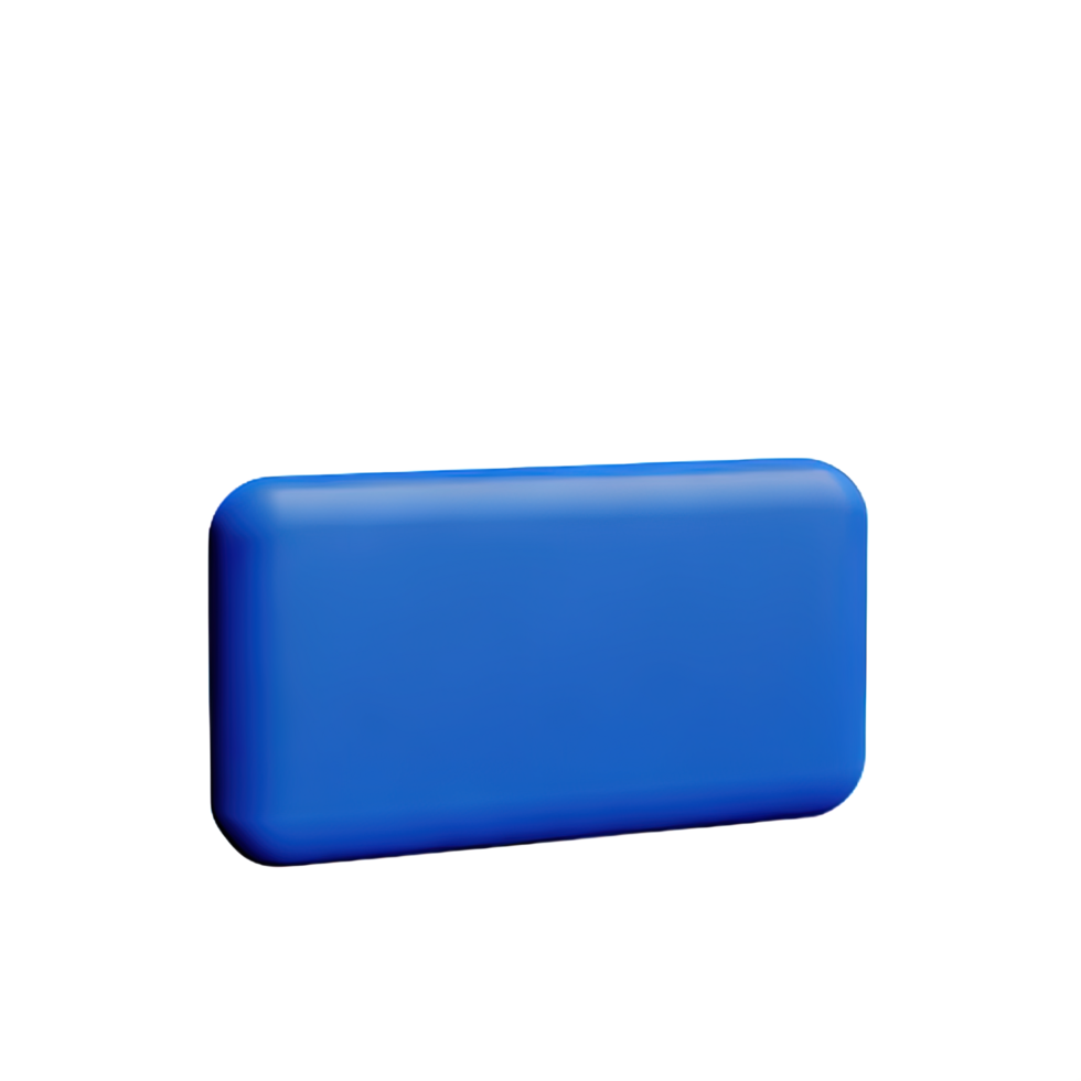 rectangle Button 3d element png