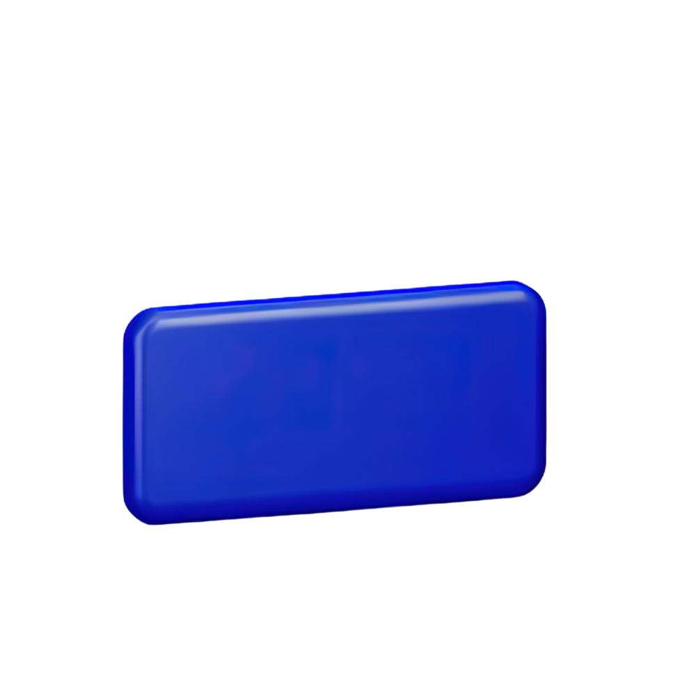 rectangle Button 3d element png