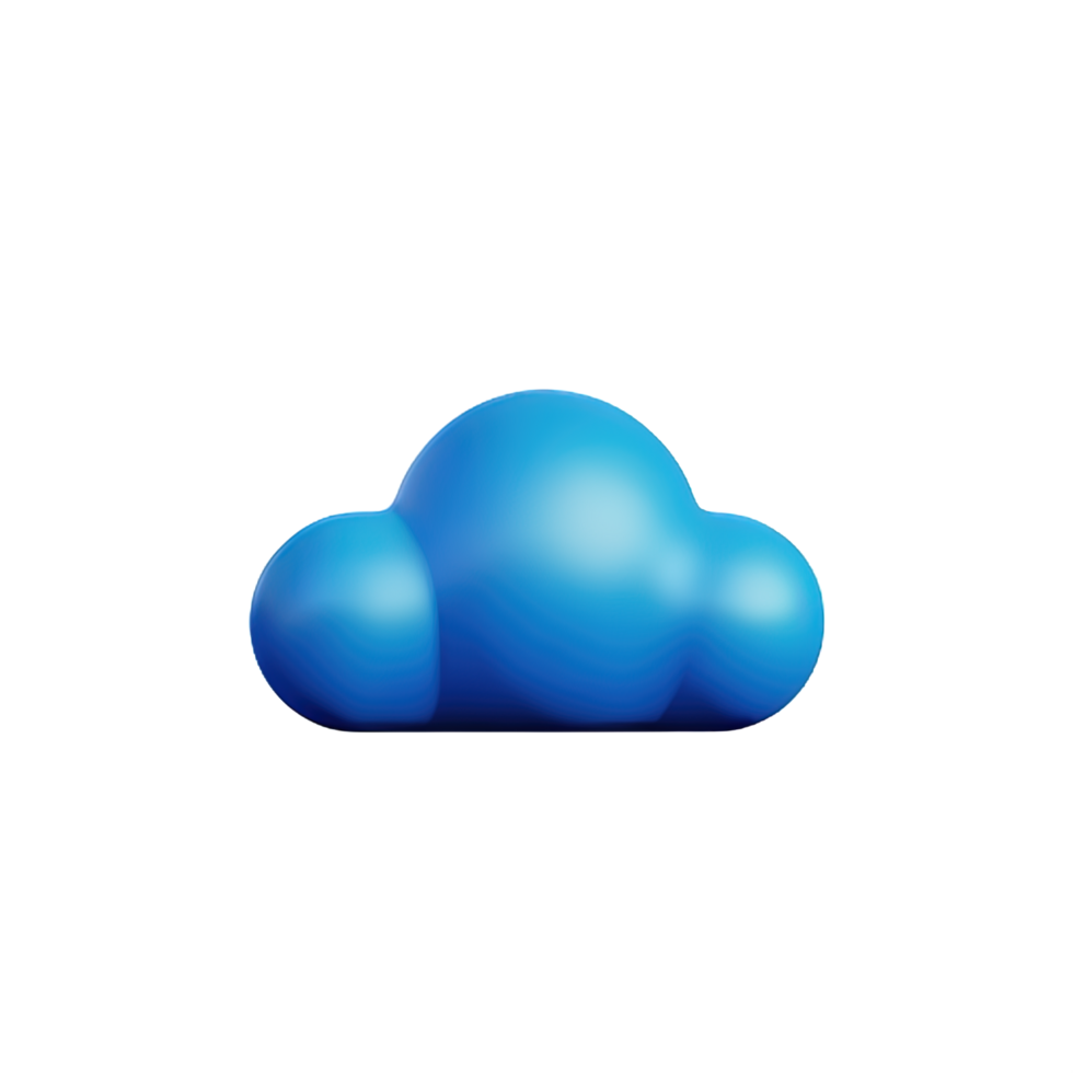 Cloud 3D Element png