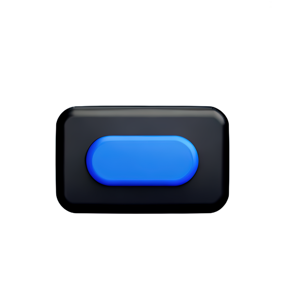 rectangle bouton 3d élément png