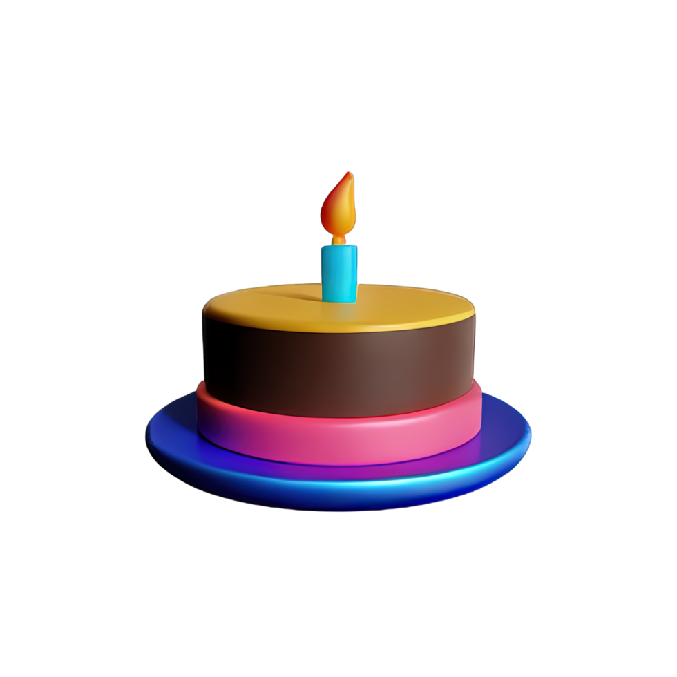 Cake 3D element png