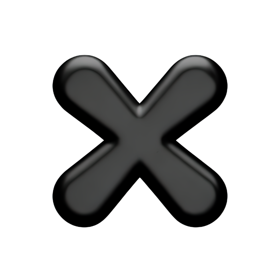 3d icon cross mark png
