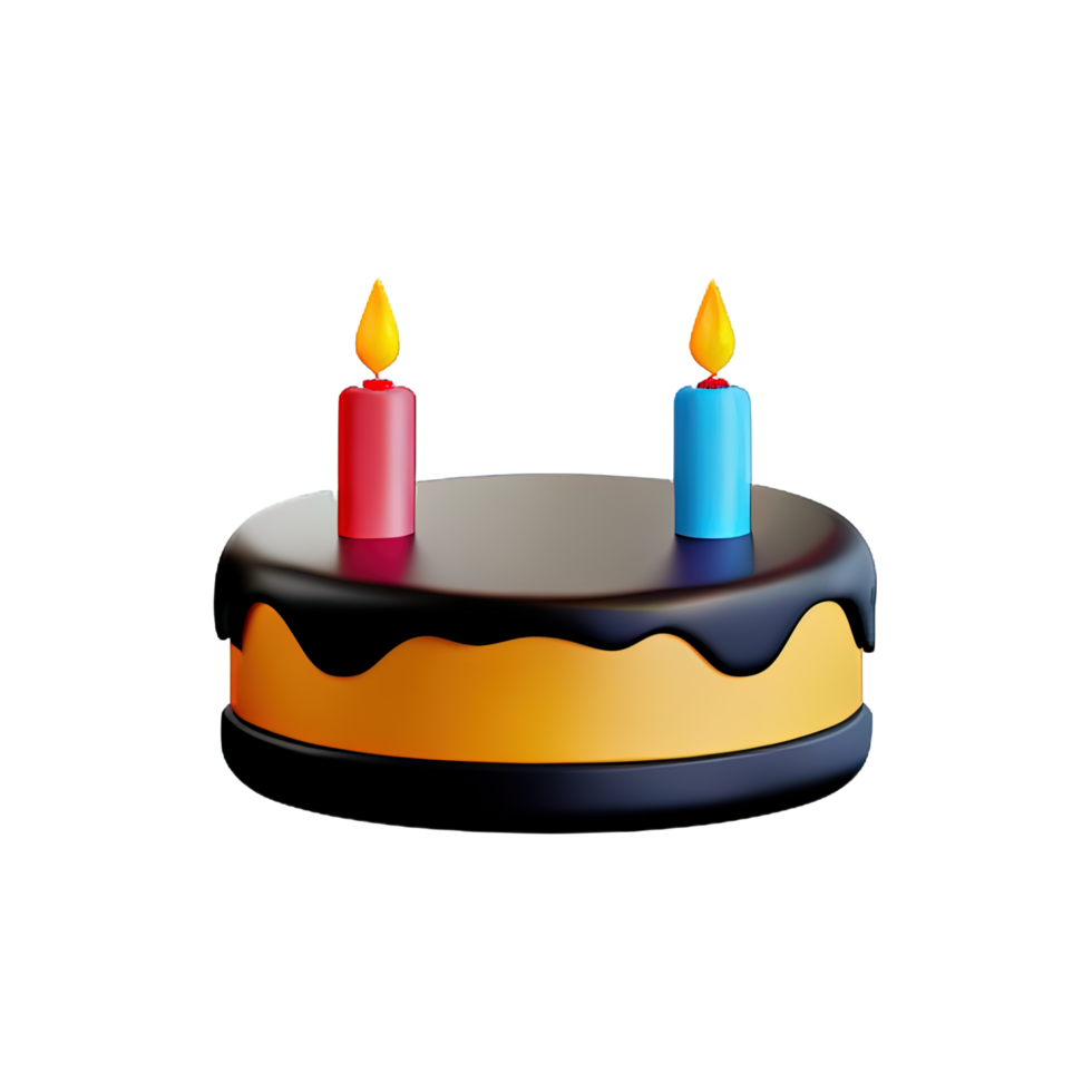 Cake 3D element png
