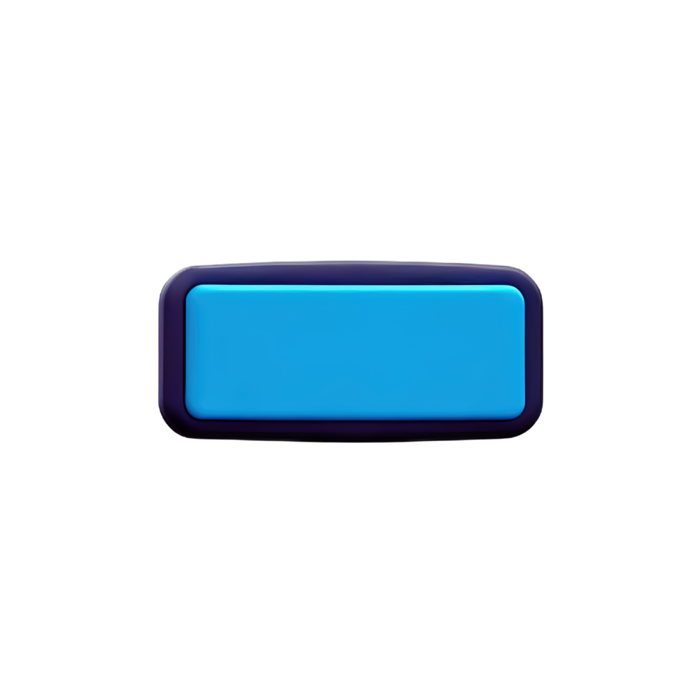 rectangle Button 3d element png