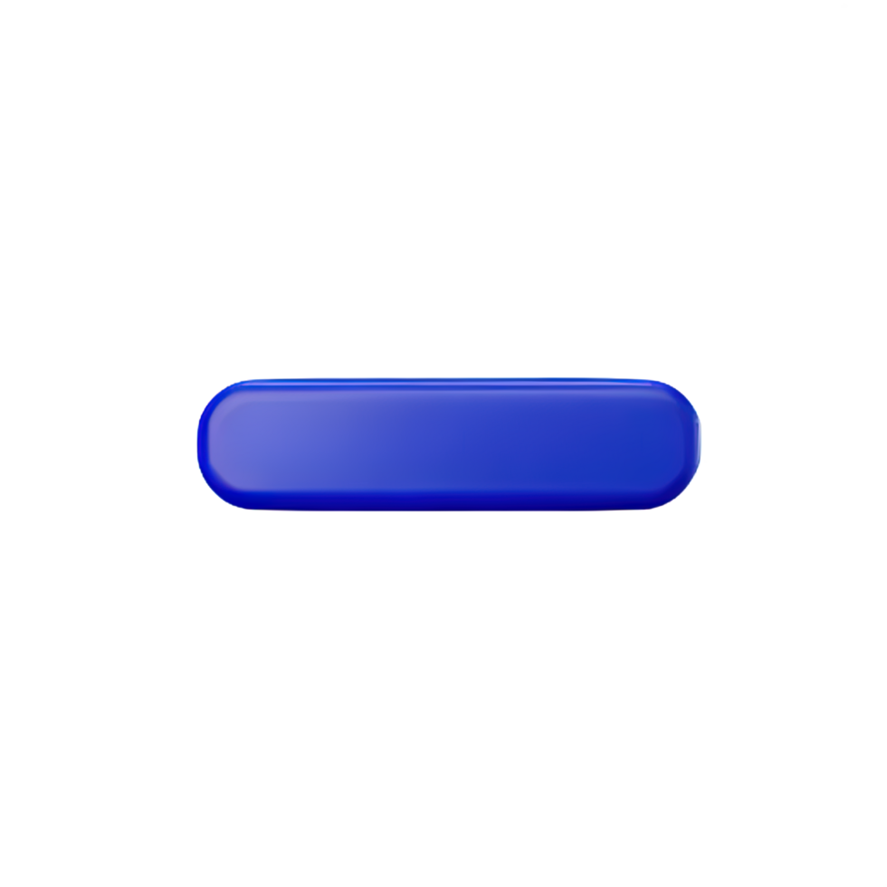 rectangle Button 3d element png