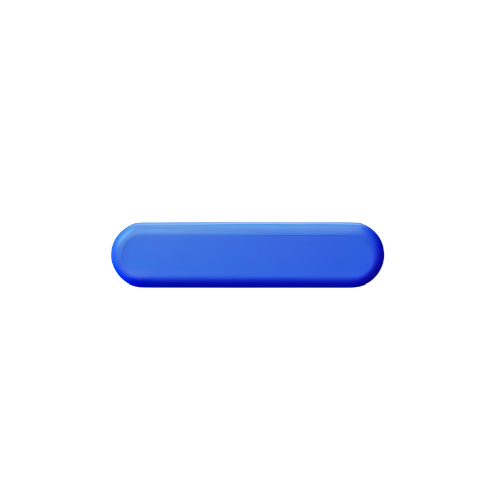 rectangle Button 3d element png