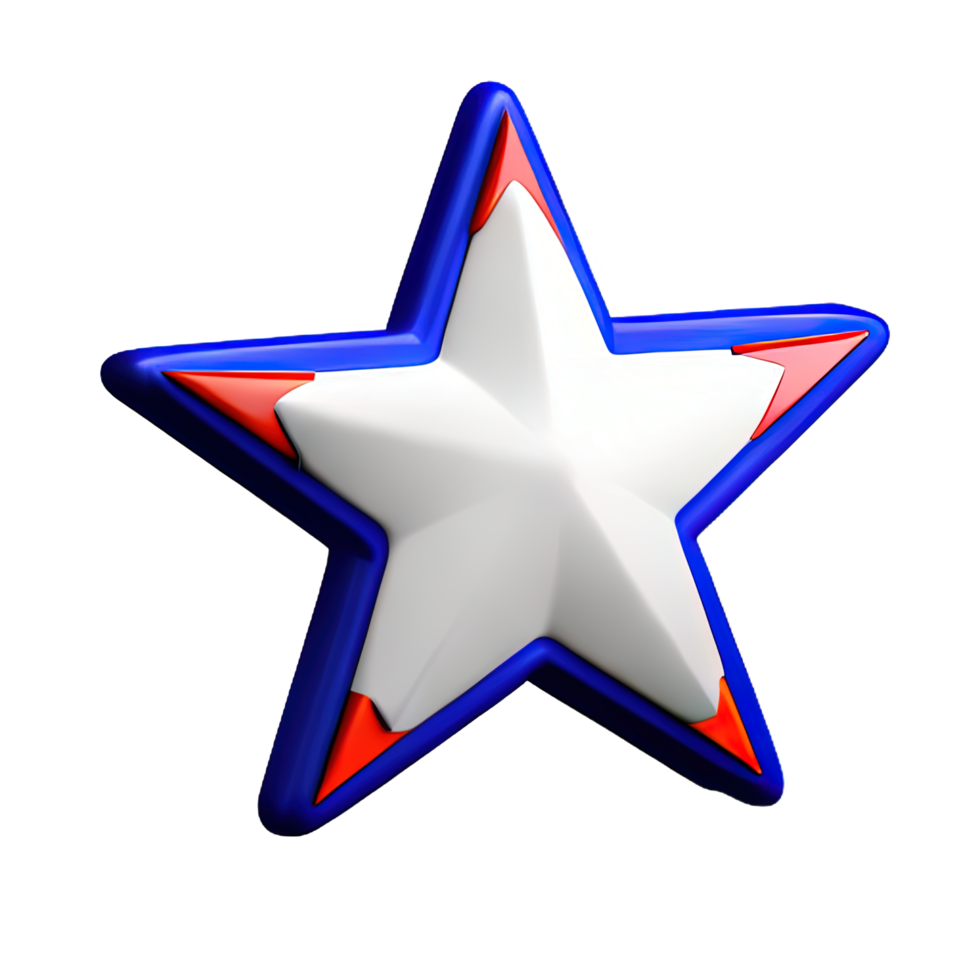 3D Floating Element Star Icon png