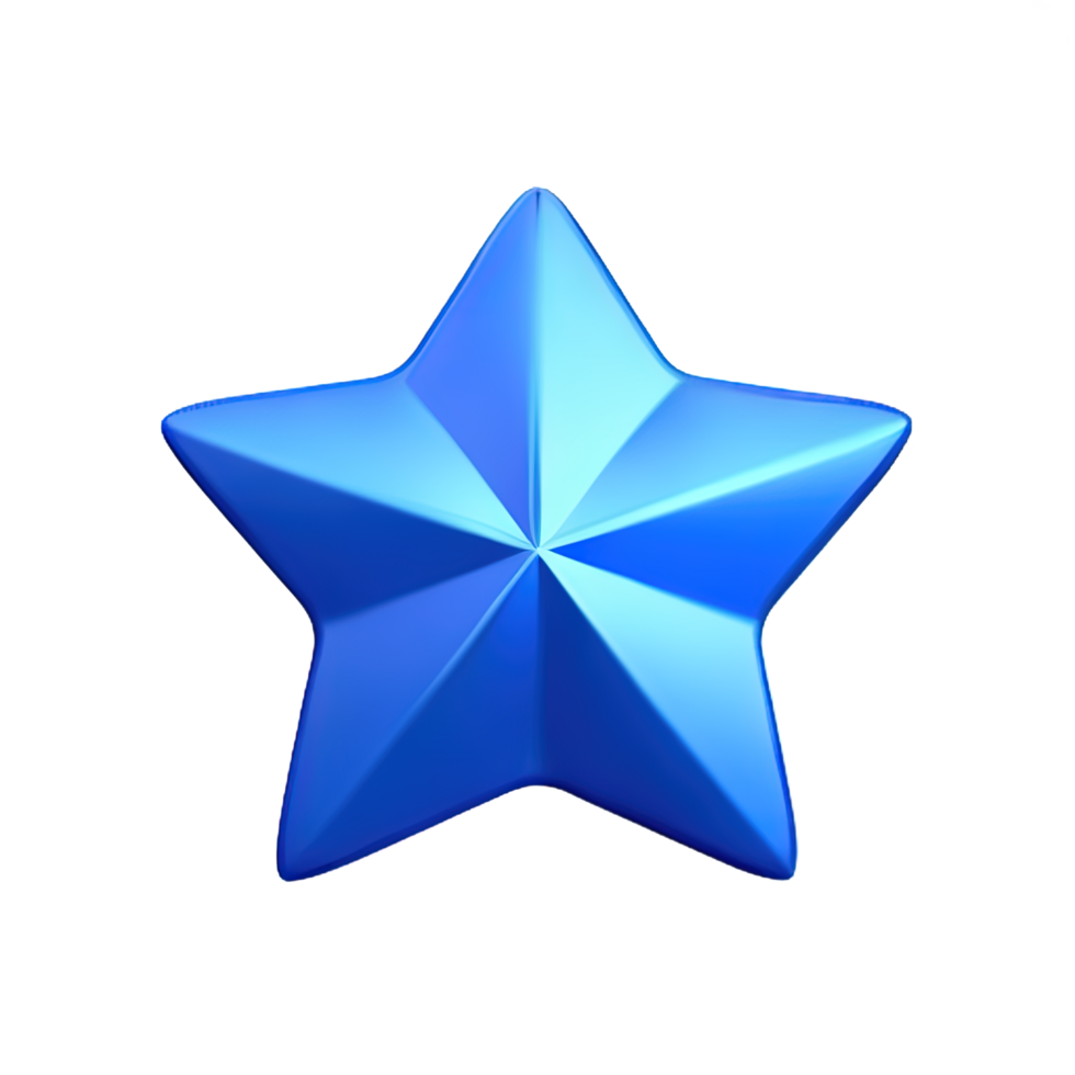 3D Floating Element Star Icon png