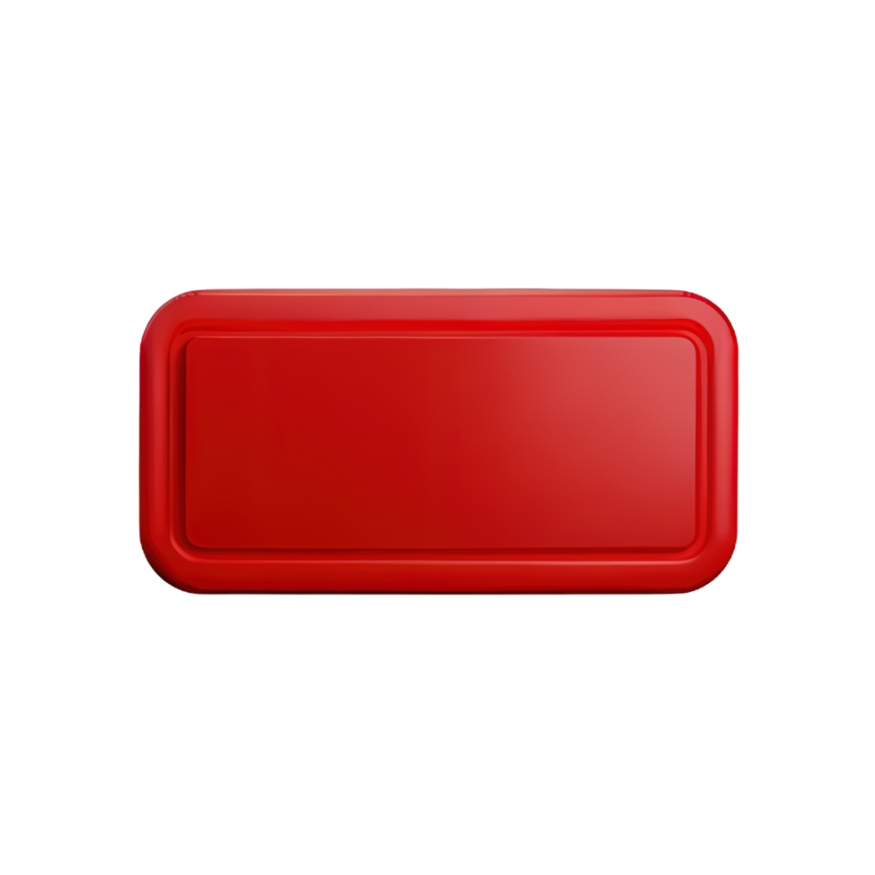 rectangle Button 3d element png