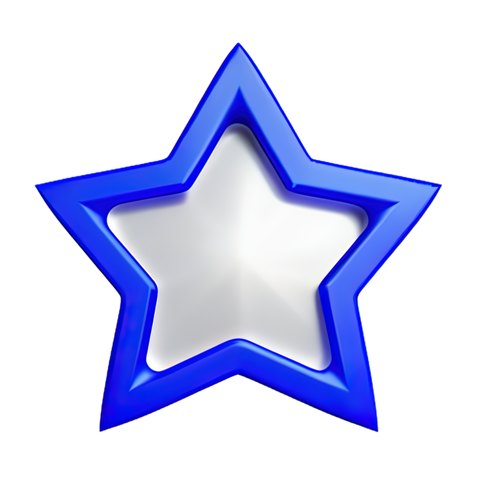 3D Floating Element Star Icon png