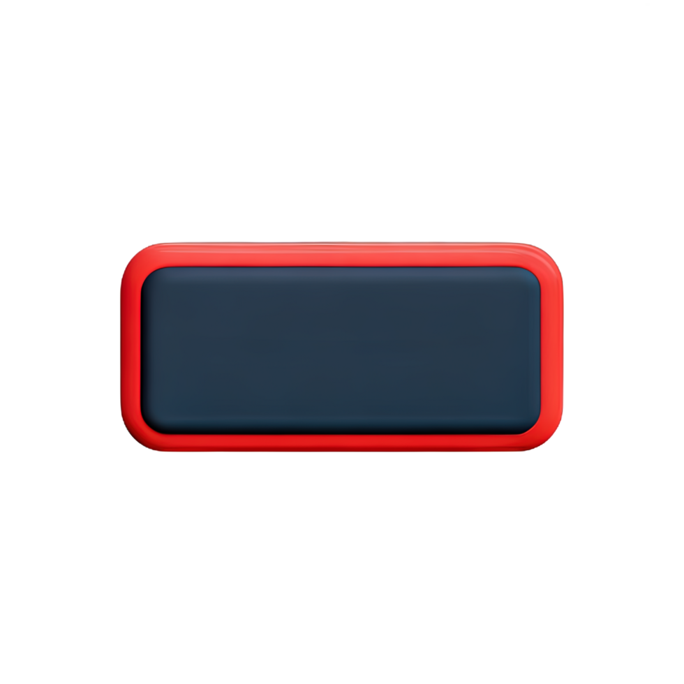 rectangle Button 3d element png