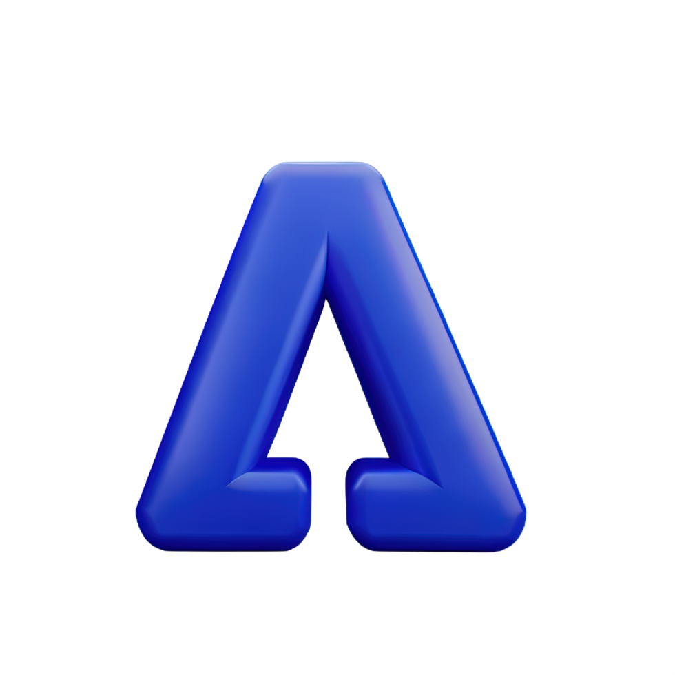 3D Letter A png