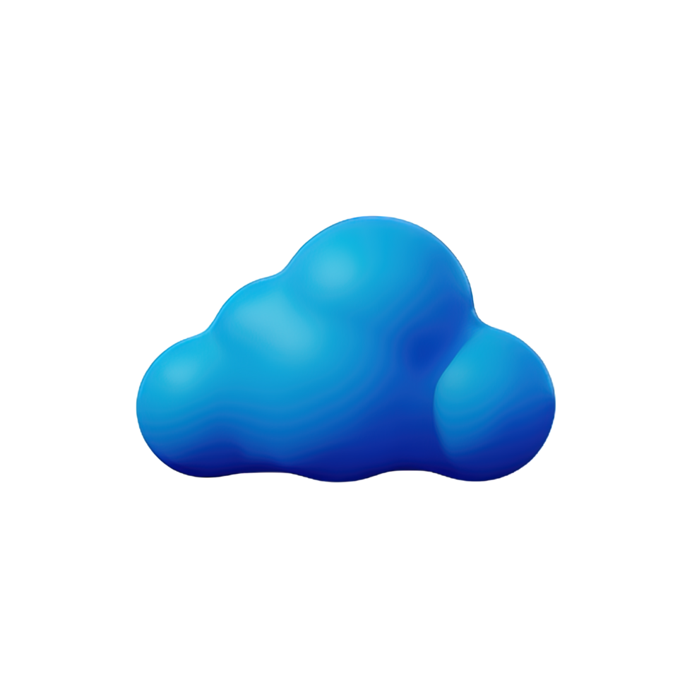 Cloud 3D Element png