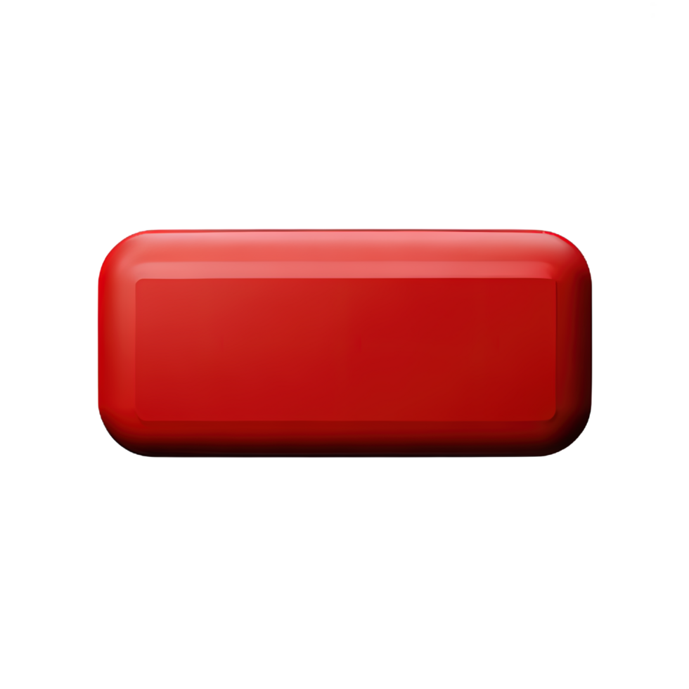 rectangle Button 3d element png