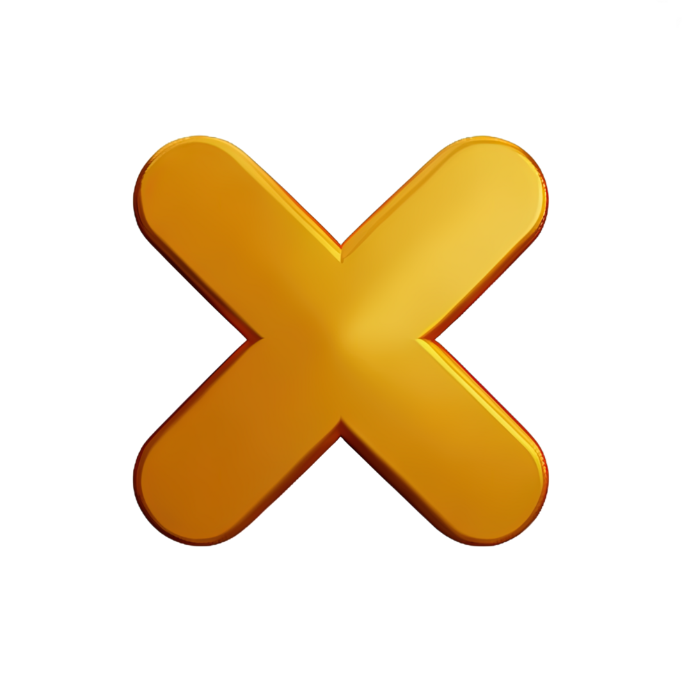 3d icon cross mark png