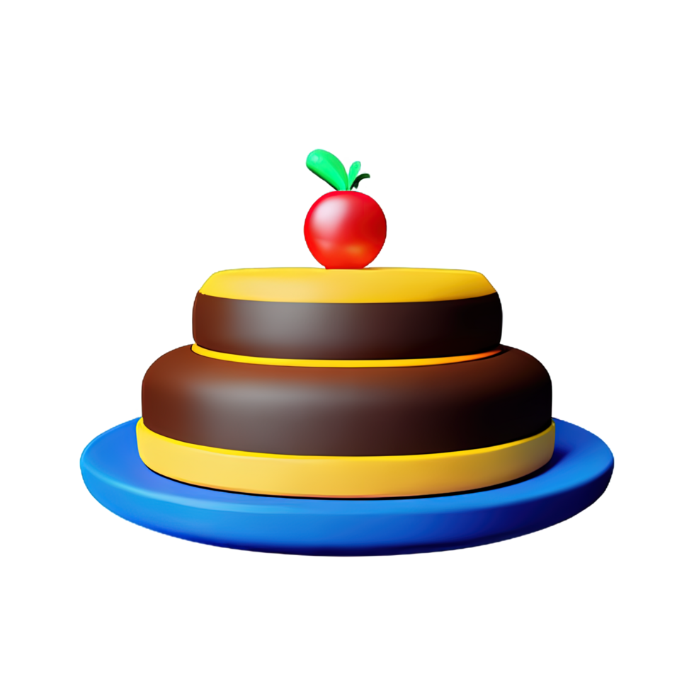 Cake 3D element png