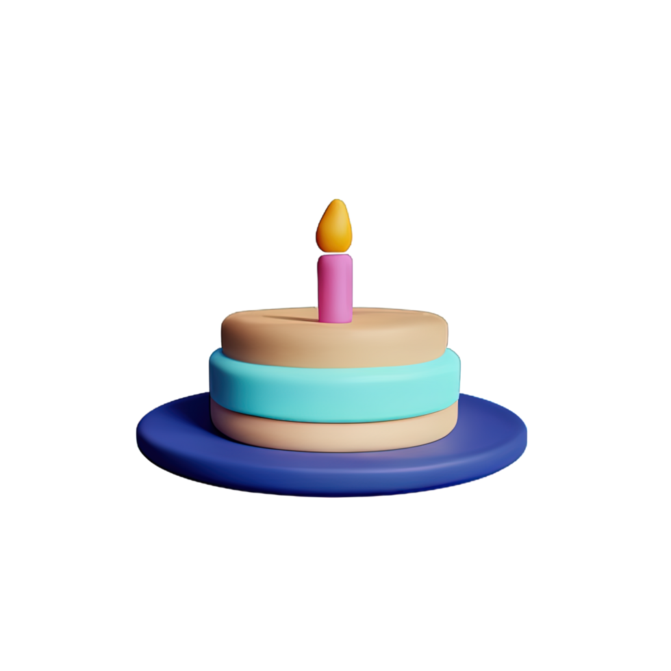 Cake 3D element png