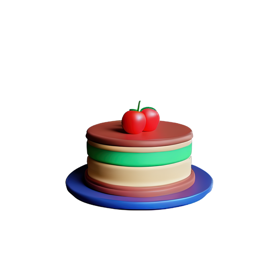 Cake 3D element png