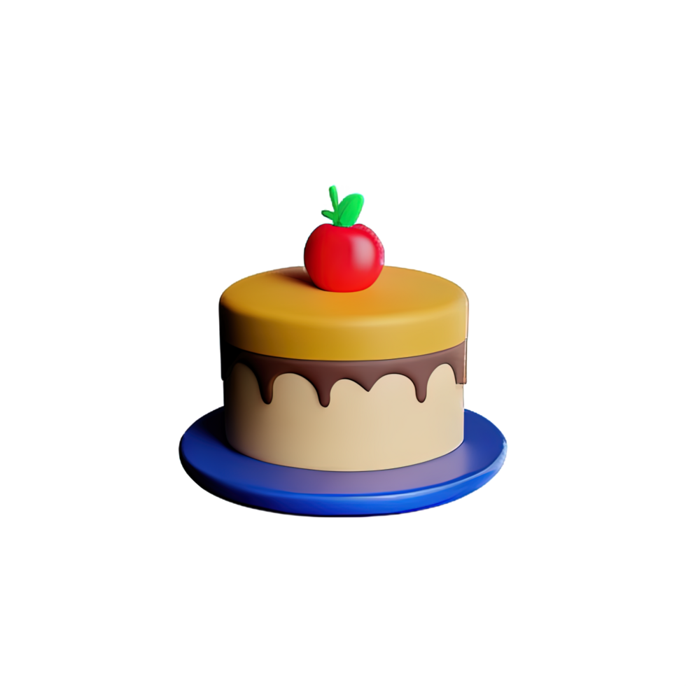 Cake 3D element png