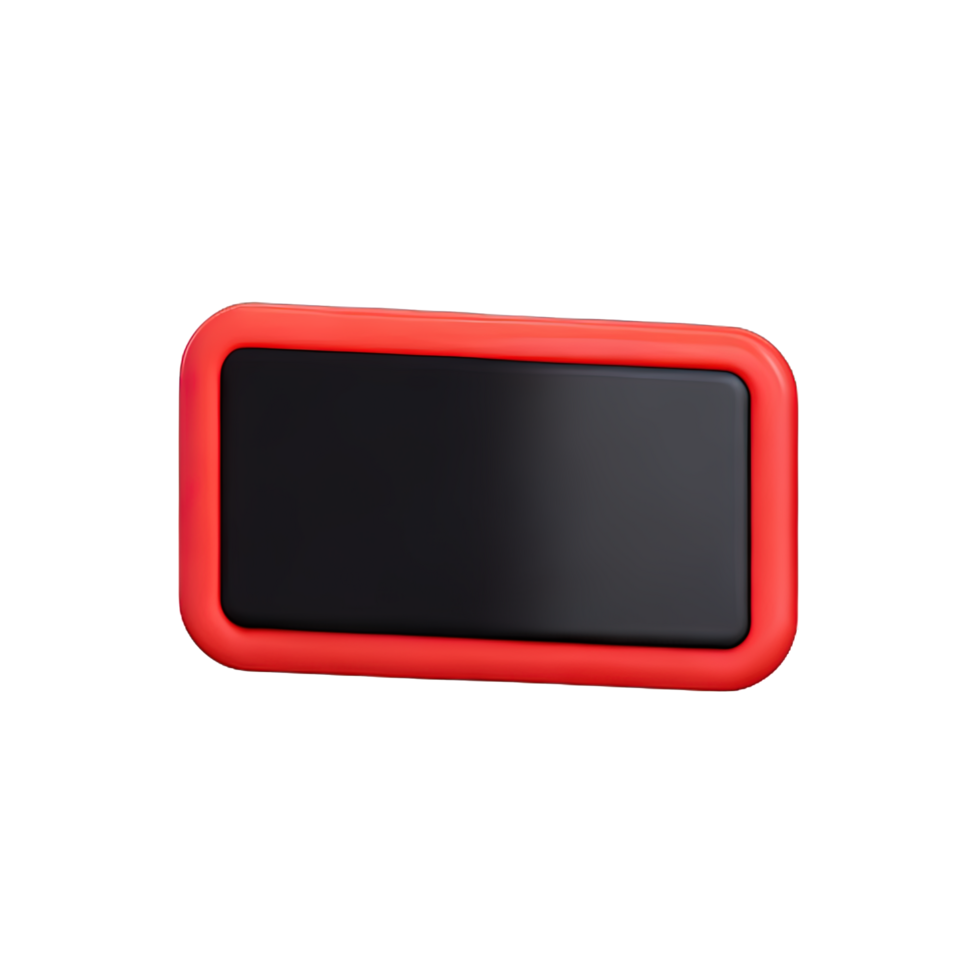 rectangle Button 3d element png