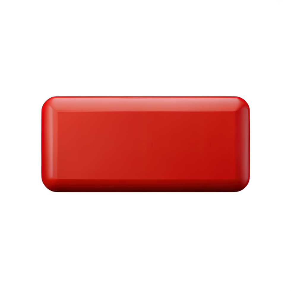 rectangle Button 3d element png