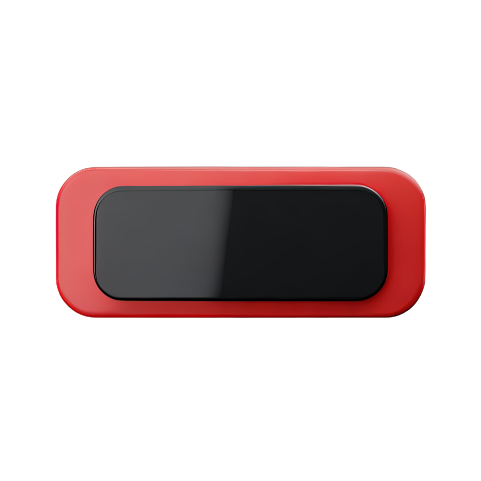 rectangle Button 3d element png