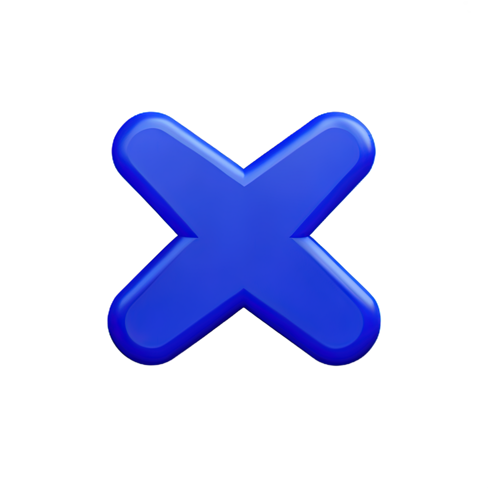 3d icon cross mark png