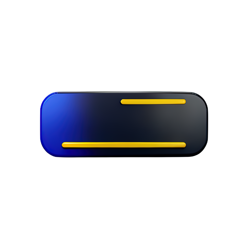 rectangle Button 3d element png