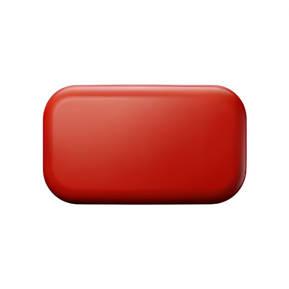 rectangle Button 3d element png