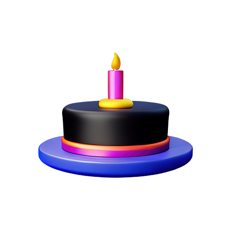 Cake 3D element png