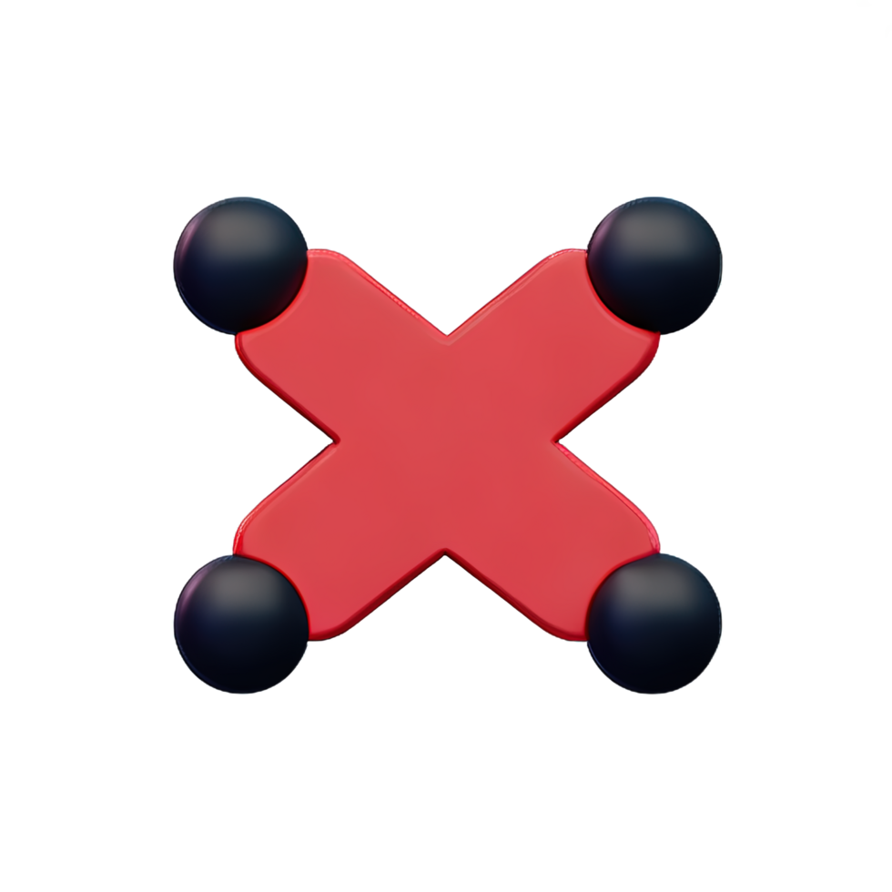 3d icon cross mark png
