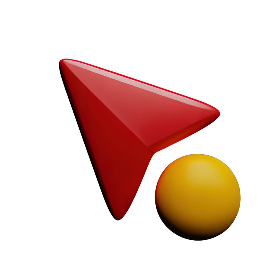 Cursor 3d element png
