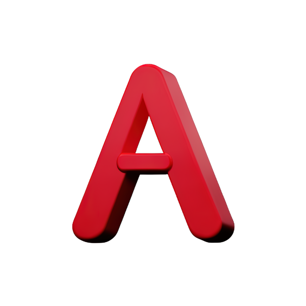 3D Letter A 25208931 PNG