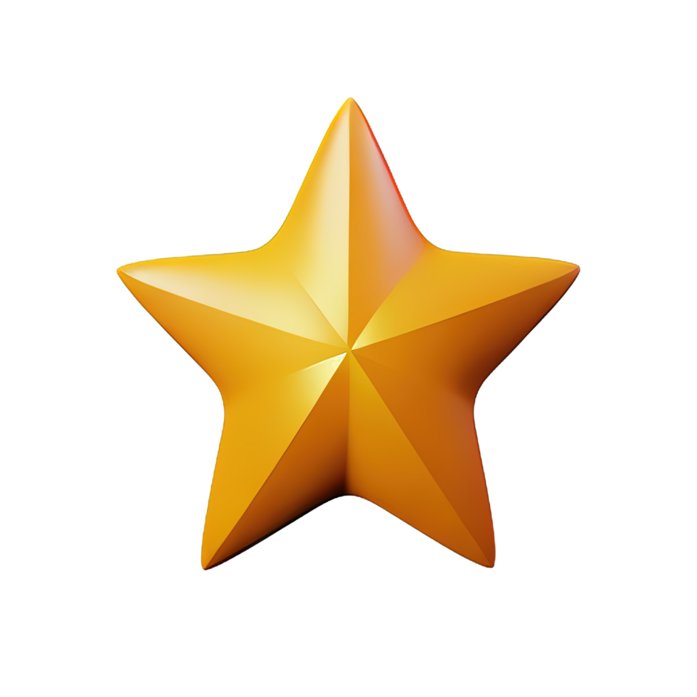 3D Floating Element Star Icon png