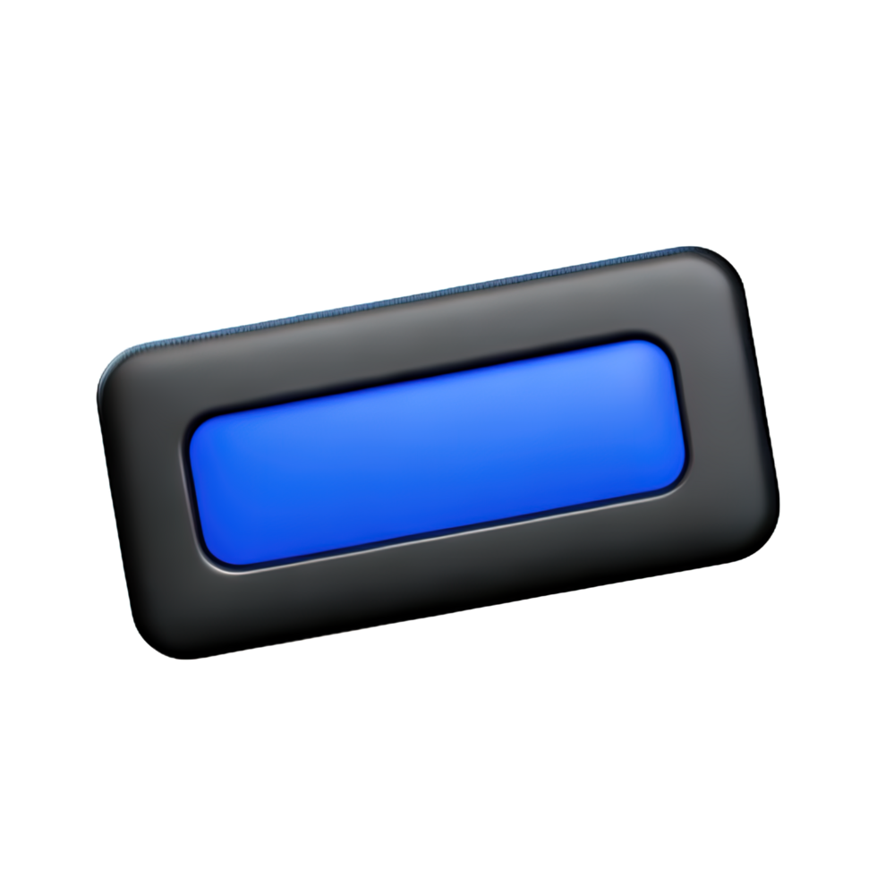 rectangle Button 3d element png