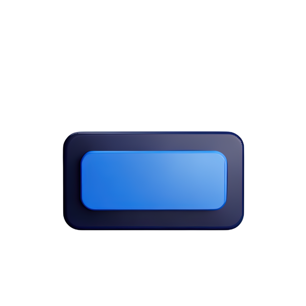 rectangle Button 3d element png