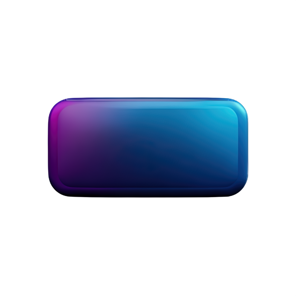 rectangle Button 3d element png