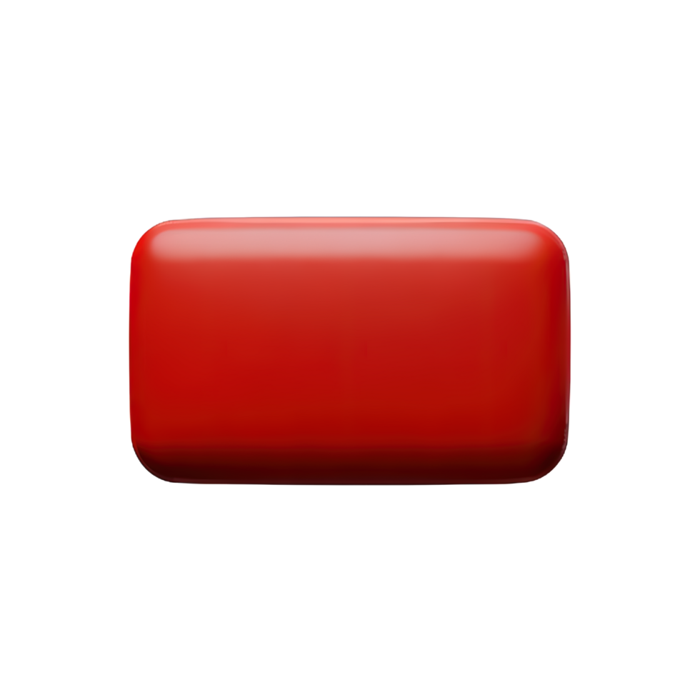 rectangle Button 3d element png