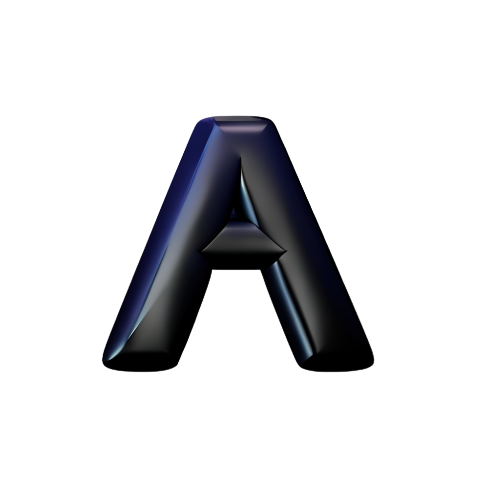 3D Letter A png