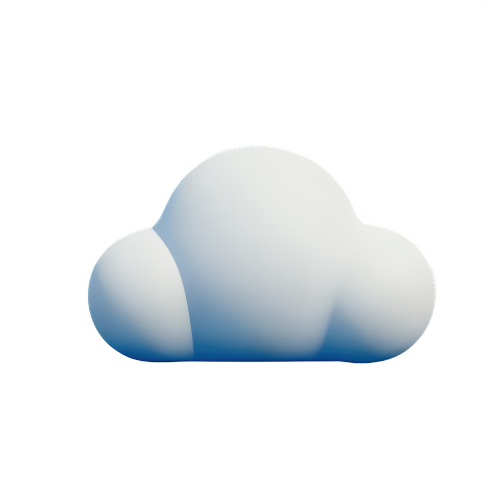 Cloud 3D Element png