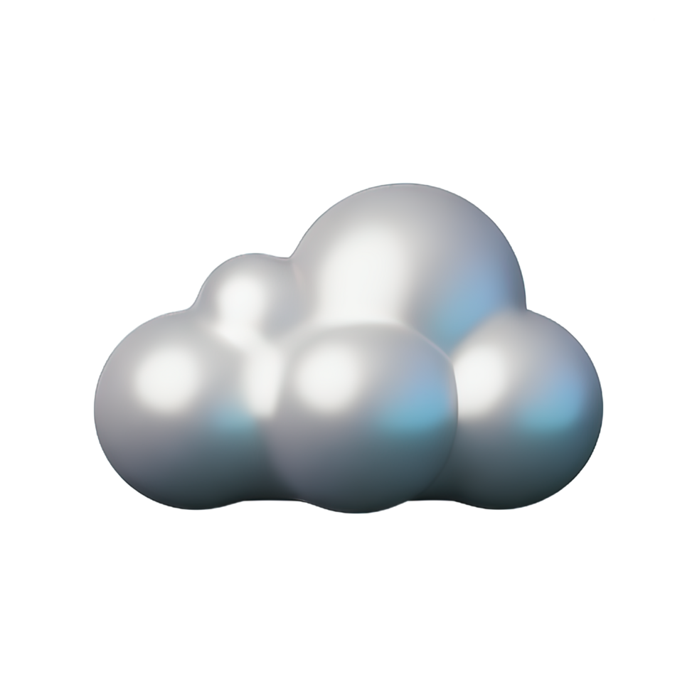 nube 3d elemento png