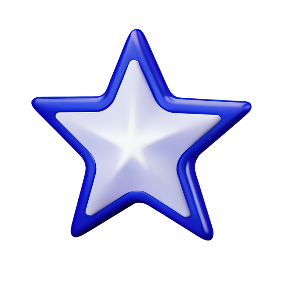 3D Floating Element Star Icon png