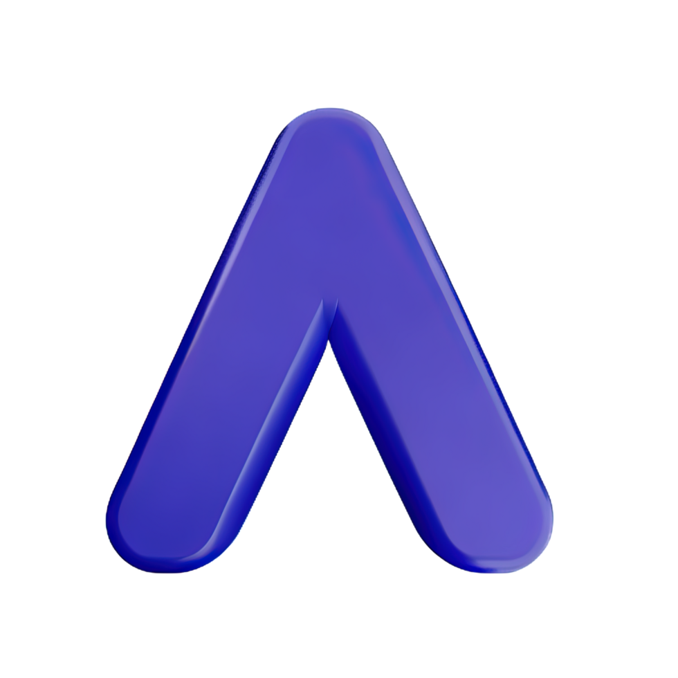 3D Letter A png