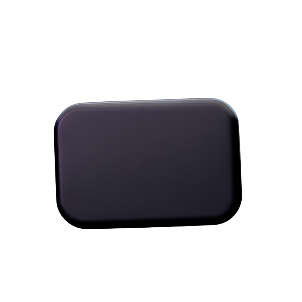 rectangle Button 3d element png