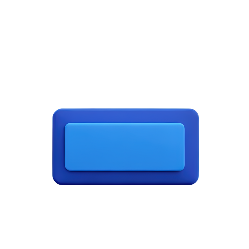 rectangle Button 3d element png