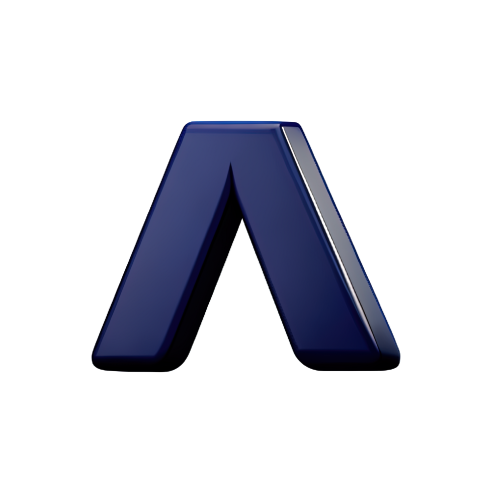 3D Letter A png