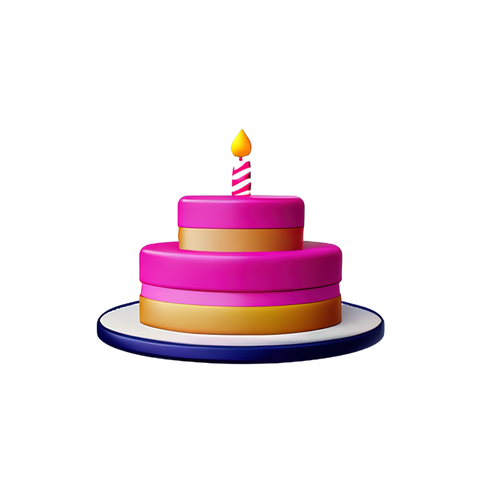 Cake 3D element png